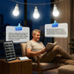 Autarkes Solar-Beleuchtungssystem: Komplett-Set mit 3 LED-Bulbs & Power-Speicher ☀️🔋