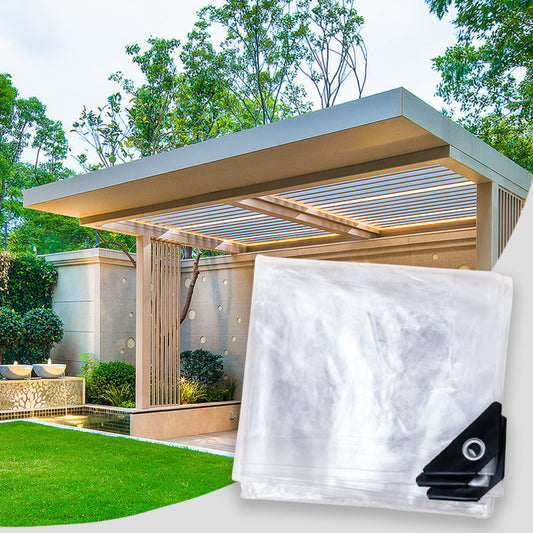 🛡️60% RABATT🌧️ Transparente Schwerlastplane | 0,35 mm wetterfestes PVC · reißfest und UV-beständig · transparent und lichtdurchlässig · verstärkte Ösen · vielseitig einsetzbar