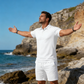 Herren Sommer 2-teiliges Set mit Kragenshirt und Shorts
