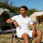Herren Sommer 2-teiliges Set mit Kragenshirt und Shorts