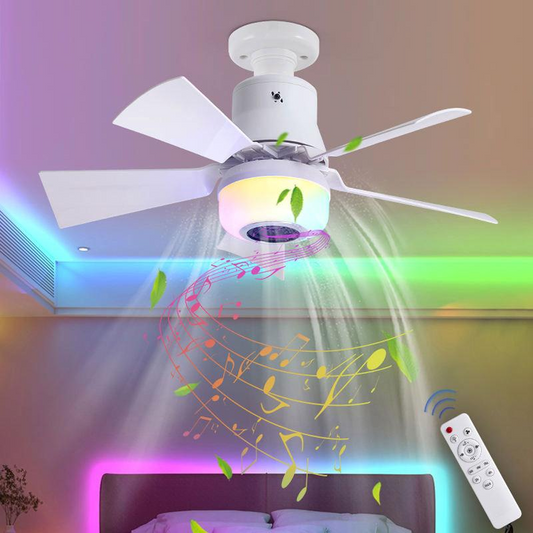 Smart-Home-Deckenventilator: Licht, RGB & Bluetooth-Speaker in einem! 💡🎶🌀