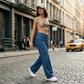 🔥 TREND-DEAL: Elegante Wide Leg Cargo-Jeans [Nur heute -50%] 👖