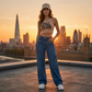 🔥 TREND-DEAL: Elegante Wide Leg Cargo-Jeans [Nur heute -50%] 👖