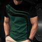 👕 50% RABATT! 🎨 Herren-Crewneck-T-Shirt mit Farbblöcken – Weiche Baumwolle & markanter Kontrast – Vielseitig für Alltag, Freizeit oder einen lässigen Look – bequem & stylisch 🌿✨