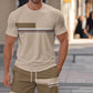 ⏰ 50 % RABATT – Nur für kurze Zeit 👕Herren-T-Shirt & Shorts 2-teiliges Set