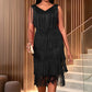 👗 Ärmelloses Flapper-Kleid für Damen mit V-Ausschnitt und Fransen – Lässig, verspielt & perfekt für Party & Sommer ✨