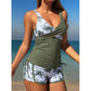 🌴👙 Zweiteiliger Badeanzug mit tropischem Print und hoher Taille – schmeichelhaft und figurbetonend – Zahlung per Nachnahme ✨✅