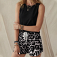 👕50 % RABATT! ✨ Damen-Tanktop & Leoparden-Shorts-Set – Lässig, auffällig, stylisch 🐆