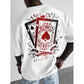 Herren-T-Shirt mit Spielkartenmotiv