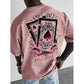 Herren-T-Shirt mit Spielkartenmotiv