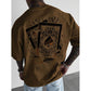 Herren-T-Shirt mit Spielkartenmotiv