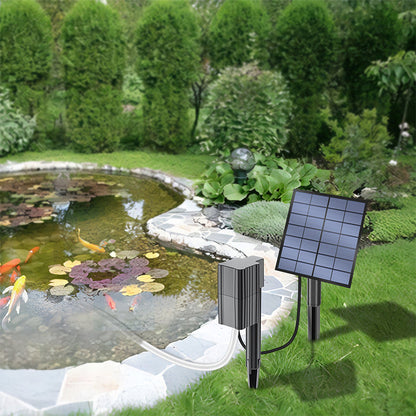🐟✨ Solar-Teichbelüfter mit Luftpumpe – sauberes Wasser, gesunde Fische, null Stromkosten. ☀️💧