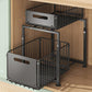 💪🥫 BLITZANGEBOT 50% RABATT! Doppelstöckiges Ausziehregal Schrankorganizer – 5 Höhenstufen, 2 Ebenen, Kohlenstoffstahl, Große Kapazität, Keine Montage ✨