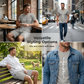 Set aus T-Shirt und Shorts mit „Faith“-Motiv für Herren