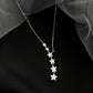 ⏰ 50 % RABATT – Nur für kurze Zeit ✨Damen Y-Kette mit Sternenanhängern ✨ Funkelnd, Elegant & Feminin