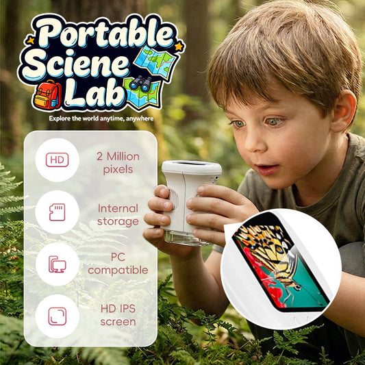 📢 BLITZSALE: 50% Sparen auf das digitale Handheld-Kinder-Mikroskop! 🔍🌱 (Neuheit 2026! Der perfekte Entdecker-Spaß, der Kinder weg vom Bildschirm lockt! 🚀)