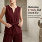 👗🌸 Damen 2-teiliges Set – ärmelloses Top & Hose – 50% RABATT! Perfekt aufeinander abgestimmt, luftig, vielseitig – für jeden Anlass. 🔥✨