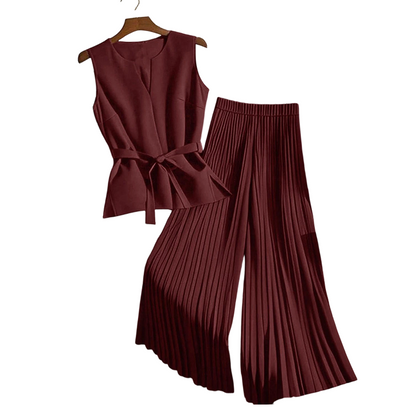 👗🌸 Damen 2-teiliges Set – ärmelloses Top & Hose – 50% RABATT! Perfekt aufeinander abgestimmt, luftig, vielseitig – für jeden Anlass. 🔥✨