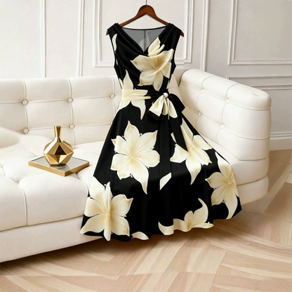 👗🌸 Women's Sleeveless Floral Print Dress – 50% RABATT! Blütenzauber für heiße Tage. ☀️✨