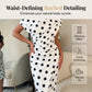 White & Black Polka Dot Asymmetrical Dress