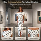 White & Black Polka Dot Asymmetrical Dress