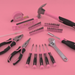 🛠️🎀 50% RABATT! Pink General Household Hand Tool Kit – denn Väter haben auch ein Herz für hübsches Werkzeug. 😍🔧