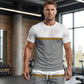 👕🎨 Men's Summer Color-Block Sportswear Set – 50% RABATT! Farbenfroh, atmungsaktiv, perfekt für Training & Freizeit. 🔥☀️