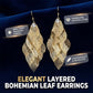 🔥🍃 50% RABATT! Women's Elegant Cascading Hollow Leaf Earrings – verspielt, feminin, perfekt für Frühling & Sommer. 🌸💎