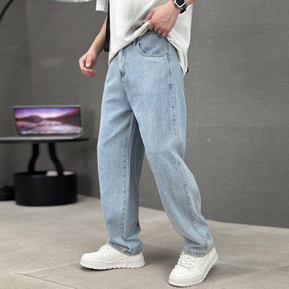 👖🔥 Men's Loose Fit Straight Leg Pants with Classic Pockets – 50% RABATT! Bequeme Hosen mit geradem Bein & klassischen Taschen. ✨💪