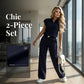 🔥👚 50% RABATT! Women's Casual Top & Pants 2-Piece Set – lässiger Zweiteiler für Alltag, Büro & Reise. 🌸💨