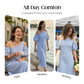 👗 NUR FÜR BEGRENZTE ZEIT: 50 % RABATT! ✨ Gestreiftes Off-Shoulder-Kleid für Damen – elegant, fließend, sommerlich-schick 🌊