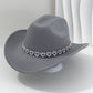 📢📢 40 % RABATT !! ⏰Damen Strass-Herz Cowboyhut Eleganter Französischer Jazz Fedora