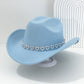 📢📢 40 % RABATT !! ⏰Damen Strass-Herz Cowboyhut Eleganter Französischer Jazz Fedora