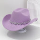 📢📢 40 % RABATT !! ⏰Damen Strass-Herz Cowboyhut Eleganter Französischer Jazz Fedora