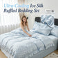 ⏳Nur für kurze Zeit: 50 % Rabatt⏰Luxuriöses, kühlendes Bettwäscheset aus Eis-Seide mit Rüschen🛌