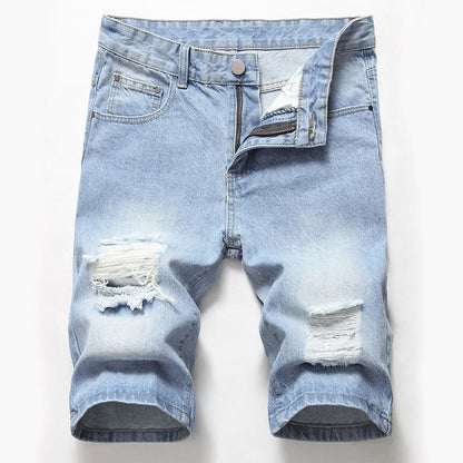 🔥JETZT 50 % RABATT!🔥 Vintage Destroyed Denim-Shorts