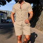 👕🩳 Men's Casual Short Sleeve Shirt & Shorts Set – 50% RABATT! Perfekt aufeinander abgestimmt – bequem, luftig, sommerlich. 🔥☀️