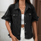 ⏳ Befristetes Angebot – 50% Rabatt ⏰ Damen-Sommer-Jeansjacke mit Rüschenärmeln 🧥