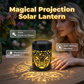 🎁🌙 50% RABATT! Dekorative Solar-Außenlampe – Schattenprojektion, automatischer Dämmerungssensor, wetterfest – perfekt für jeden Abend. ✨🌸