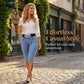 📦 Täglich im Dauerversand! 👖Damen hochtaillierte Denim-Caprihosen mit elastischem Bund – verkürzte Jeans