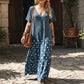 👗🌸 Women's Boho V-Neck Mixed Print Maxi Dress – 50% RABATT! Boho-Chic, V-Ausschnitt, edler Mix-Print – perfekt für warme Tage & Urlaub. 🔥✨