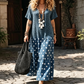 👗🌸 Women's Boho V-Neck Mixed Print Maxi Dress – 50% RABATT! Boho-Chic, V-Ausschnitt, edler Mix-Print – perfekt für warme Tage & Urlaub. 🔥✨