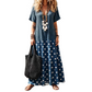 👗🌸 Women's Boho V-Neck Mixed Print Maxi Dress – 50% RABATT! Boho-Chic, V-Ausschnitt, edler Mix-Print – perfekt für warme Tage & Urlaub. 🔥✨