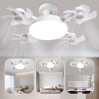 🌀JETZT 50 % RABATT! 💡 Deckenventilator mit E27-Fassung – Leiser 2-in-1-LED-Ventilator mit Fernbedienung – Kühlung und Beleuchtung in einem 🏠