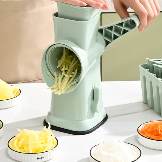 🔥🥕 50% RABATT! Multifunktionaler Gemüseschneider – rotierend, vielseitig, einfach – perfekt für Salate & Meal Prep. 💪🥗