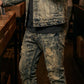 👖💥 Herren Slim Fit Destroyed Denim Jeans – 50% RABATT! Schlanker Schnitt, edgy Destroyed-Look, perfekt für Streetwear & Alltag. 🔥✨