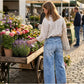 👖 50% RABATT! Damen Weitbein-Jeans – mit großen Patch-Taschen, bequemer Schnitt, vielseitig kombinierbar – für Alltag & Freizeit. 💨🌸