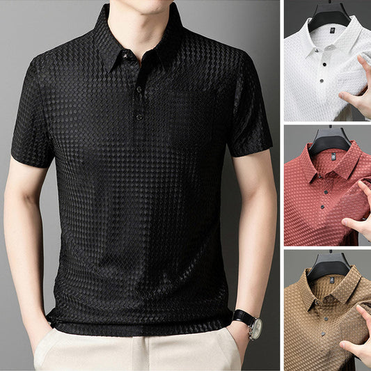 👔✨ Strukturiertes Kurzarmhemd für Herren – 50 % Rabatt! Moderne Struktur, lockere Passform, atmungsaktives Material – perfekt für die Arbeit und das Wochenende. 🔥💨