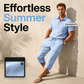 👕☀️Herren Sommer Leinen-Set – Lockeres Hemd & Cargo-Shorts Zweiteiliges Outfit