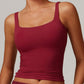 Women's Square Neck Cropped Tank Top